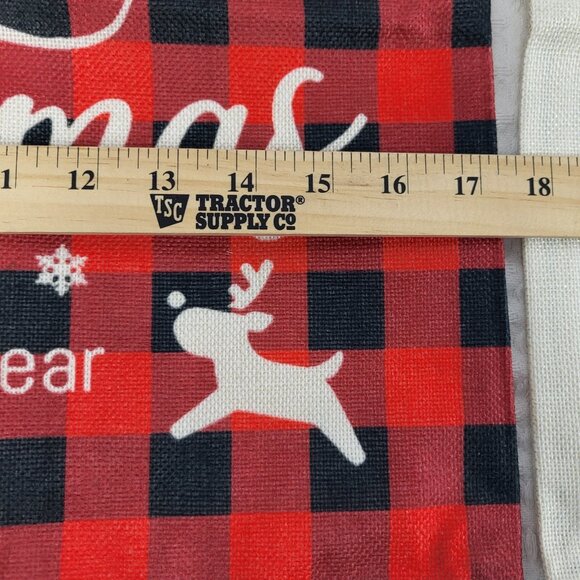 Lot Of Four Christmas‎ Pillow Covers Buffalo Plaid 18" Zipper Closure New - Picture 3 of 5